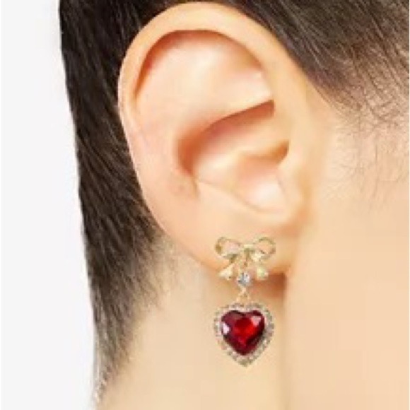 NWT Charter Club heart earrings ❤️💕♥️💙 - Picture 6 of 6